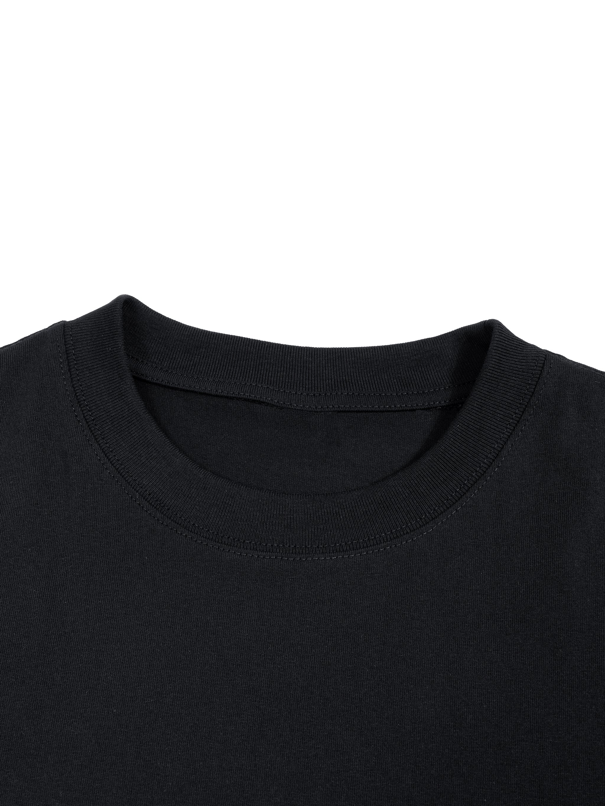 UNO Boxy Drop Shoulder Crop Tee