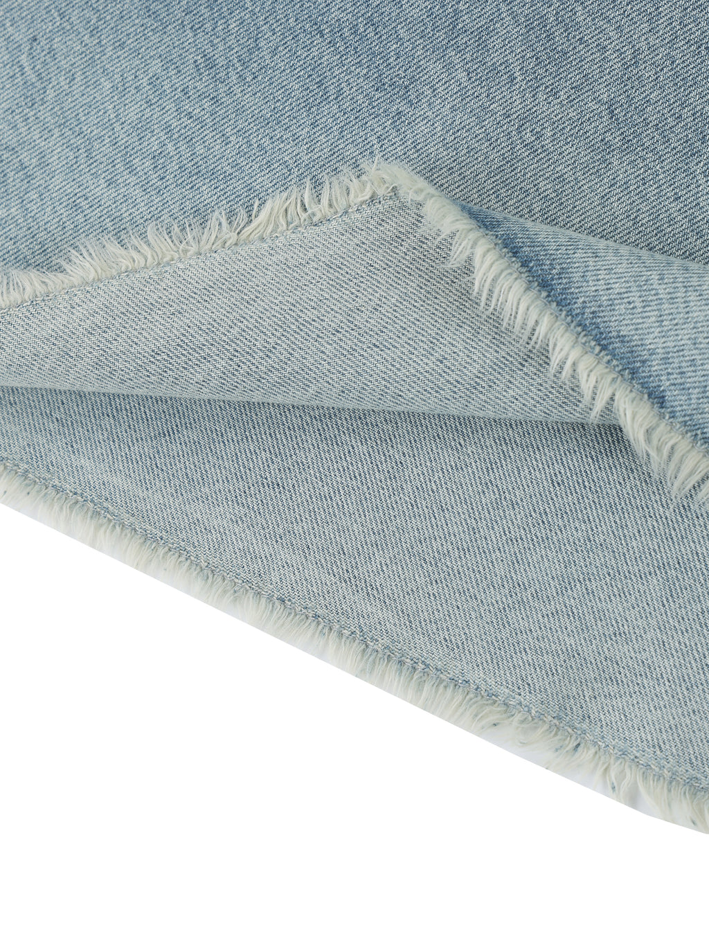 UNO Vintage Wash Boxy Raw Hem Denim Tee