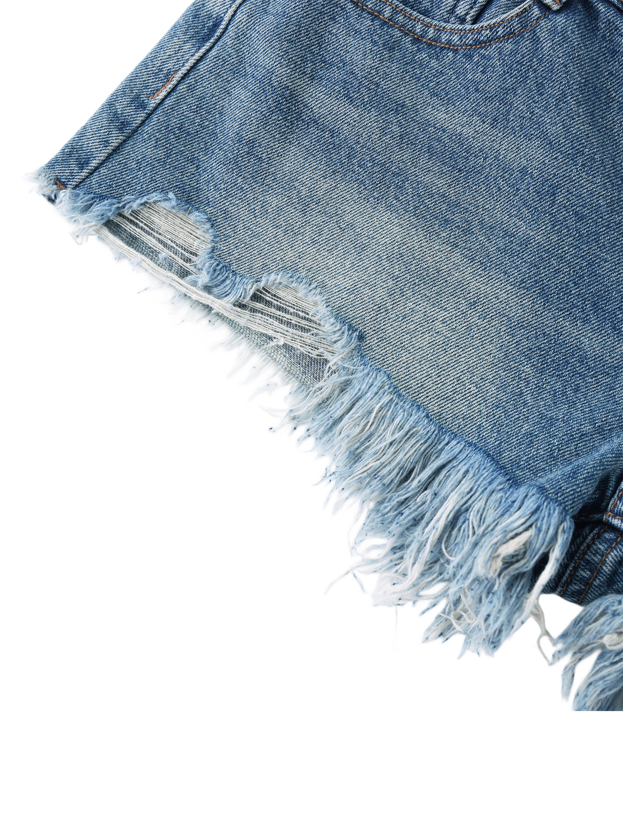 UNO Hem Denim Shorts
