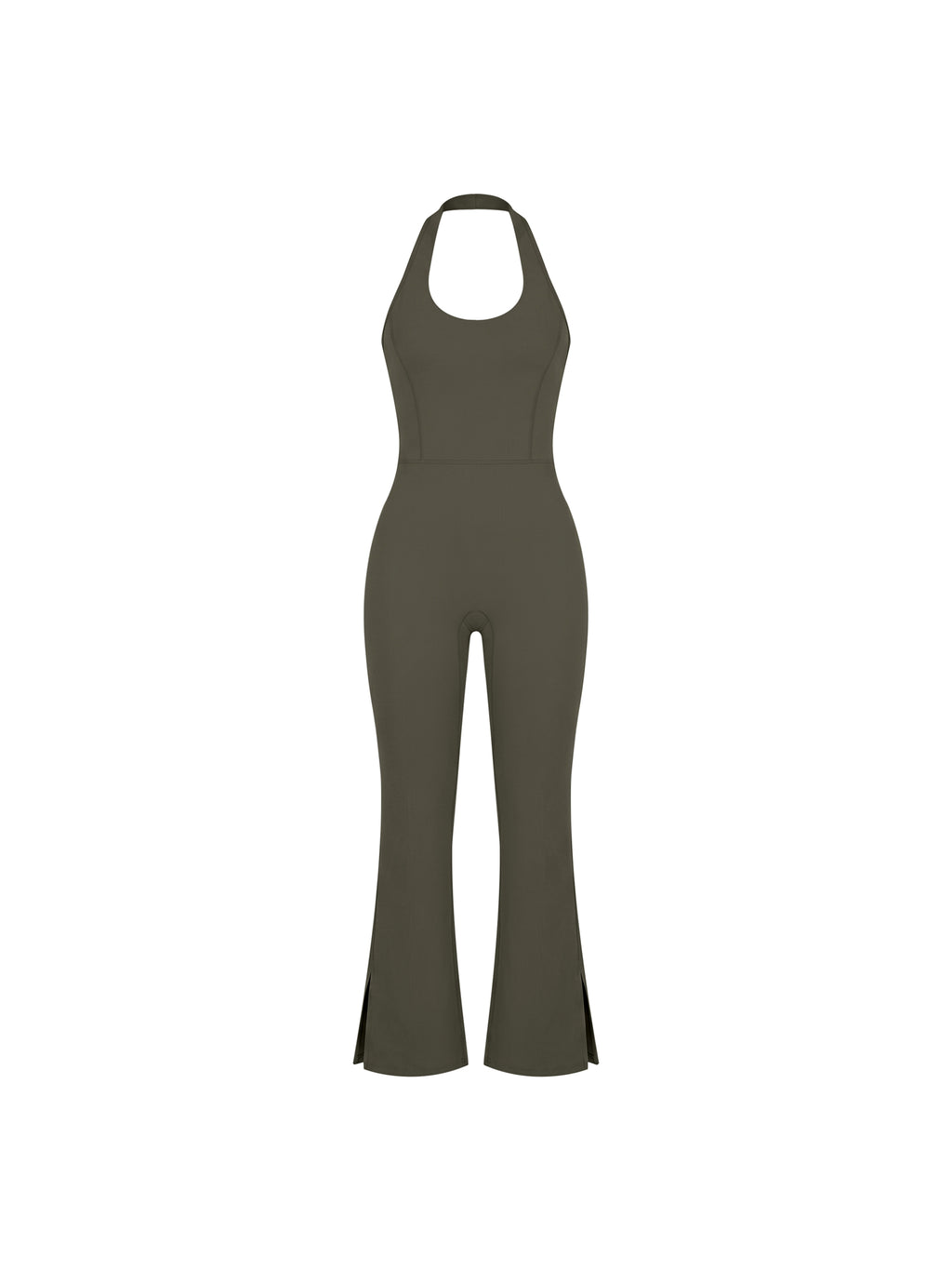 UNOP Halter Flared Jumpsuit