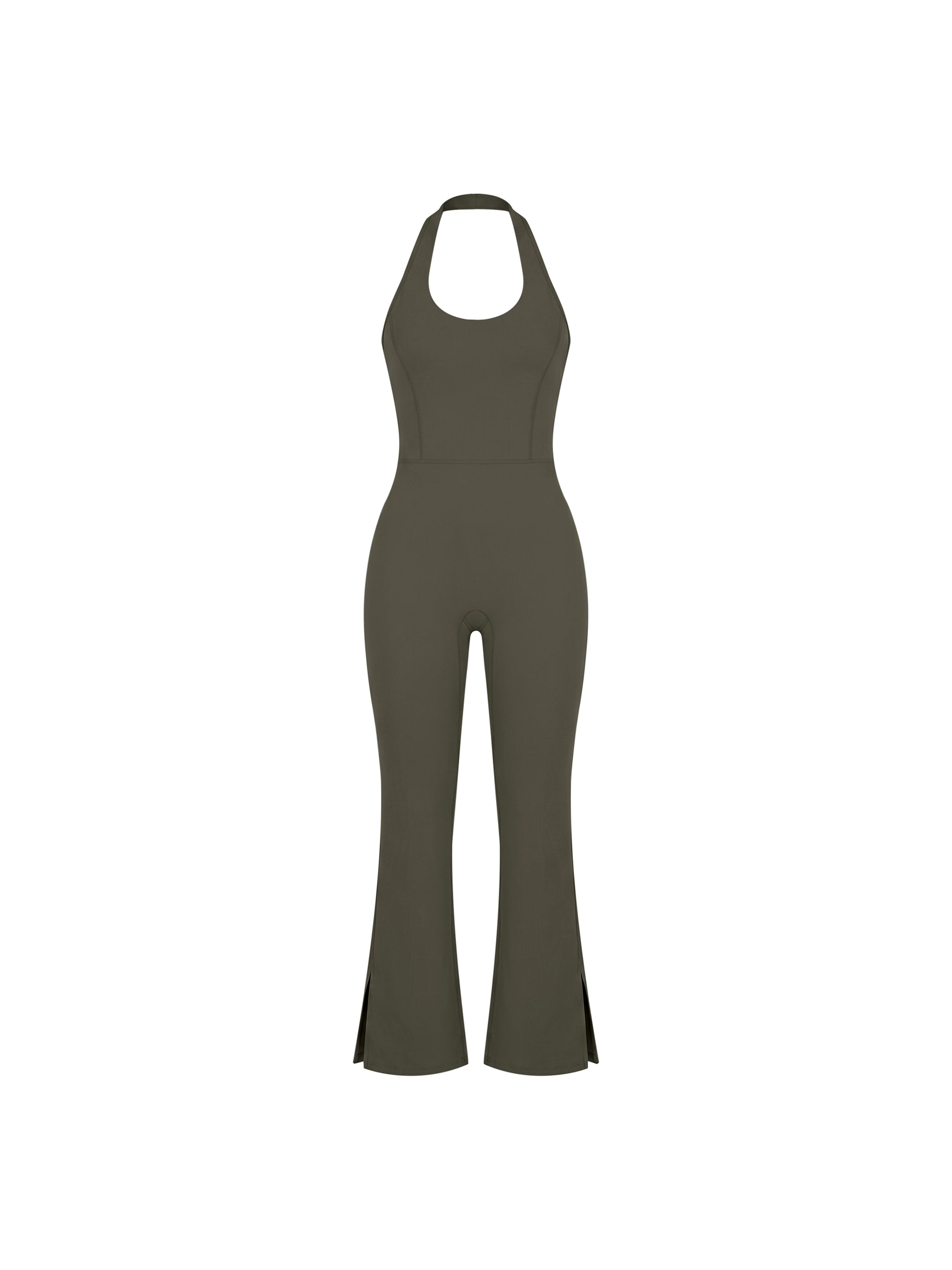 UNOP Halter Flared Jumpsuit